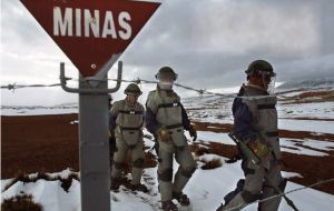 The mined fields date back three decades when the Argentina-Chile conflict 
