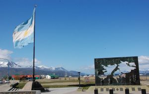 The monument to the Malvinas fallen in Ushuaia 