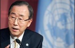 UN Secretary General Ban Ki-moon addressing the conference 