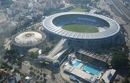 The emblematic Maracana stadium was also prey of mud and water floods 