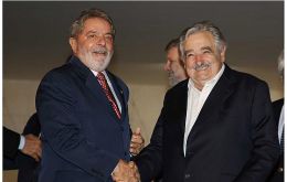 Lula da Silva and Mujica have a long bilateral agenda to address 