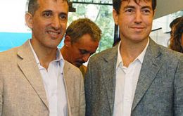 Alejandro and Gilles last Friday when the happy occasion 