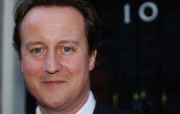 Difficult decisions ahead says Cameron in his first speech on the steps of Downing Street 