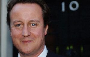 Difficult decisions ahead says Cameron in his first speech on the steps of Downing Street 