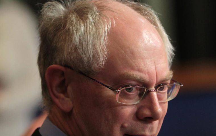 EU president Herman Van Rompuy made the official announcement 