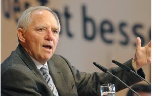 Germany Finance Minister Wolfgang Schaeuble