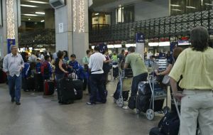The worst case in Manaus but in Sao Paulo air terminals are also at over capacity at peak hours 