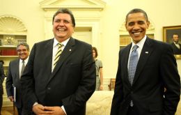 Garcia and Obama exchanged compliments during the meeting at the White House 