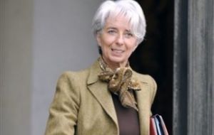 Christine Lagarde, France’s Minister for the Economy, Industry and Employment
