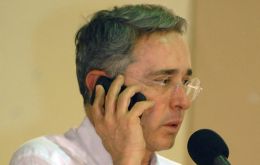 President Alvaro Uribe made the announcement during a televised press conference Sunday