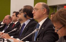 The Argentine delegation during the C24 meeting 