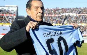 Alcides Ghigggia, the veteran striker 