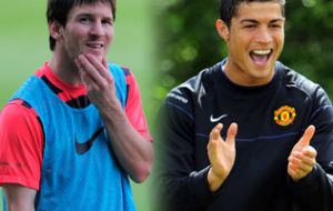Soccer stars Leonel Messi and Ronaldo Cristiano figure with 44 and 40 million USD 