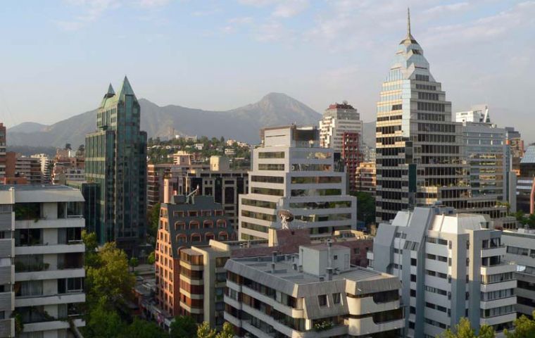 Providencia and Las Condes, posh areas of the Chilean capital