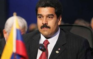 Minister Nicolas Maduro represented President Chavez at the summit in San Juan