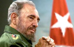 The Cuban revolutionary leader in his military-style fatigues
