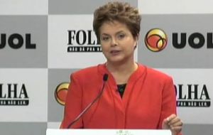 Ms Rousseff closer to becoming the first woman president of Brazil 