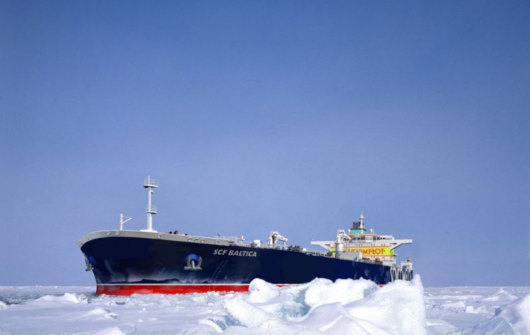 The 114.564-tons tanker Baltika