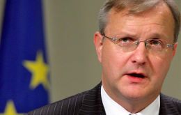 EU Economic and Monetary Affairs Commissioner Olli Rehn: “still not out of the woods”