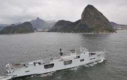 HMS Ocean participated in the exercises and hosted UK-Brazil seminar on co-operation in the defence and security sectors