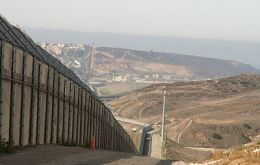 The controversial “wall” along the border with Mexico  