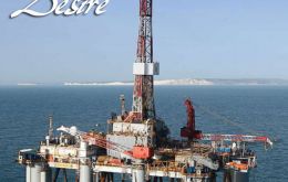 The Ocean Guardian oil drilling rig in Falklands’ waters 