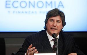 Economy minister Amado Boudou made the announcement