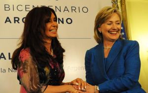 When Hillary visited Cristina at the Casa Rosada 