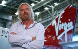Virgin Atlantic Airways founder Richard Branson created Shippingefficiency.org