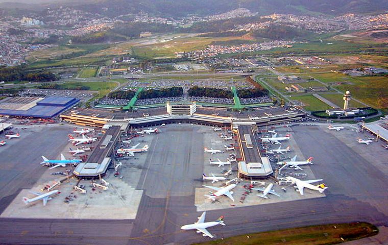 Sao Paulo Guarulhos, one of the most congested airports 