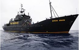 Sea Shepherd's flagship vessel the Steve Irwin