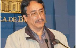Bolivian Public Works Minister Walter Delgadillo.