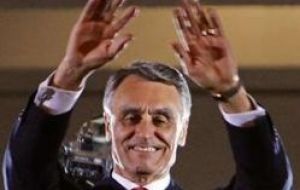 The re-elected President  Anibal Cavaco Silva