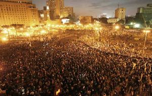 Millions gathered in central Cairo to demand the immediate ousting of the Egyptian president 