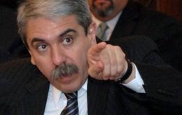 Cabinet Chief Anibal Fernandez, the most aggressive member of Mrs. Kirchner’s cabinet 