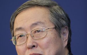 Central bank Governor Zhou Xiaochuan