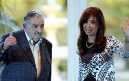Presidents Jose Mujica and Cristina Fernandez are scheduled to meet this week in Buenos Aires 