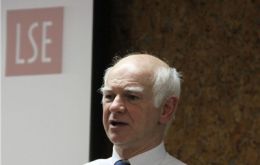 Howard Davies, director of the LSE, embarrassed at accepting the donation.
