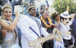 King Momo officially declaring open the fantastic Rio Carnival  