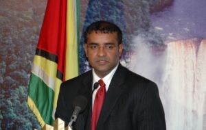 Guyana President Bharrat Jagdeo holds the pro tempore presidency