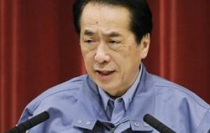 PM Naoto Kan said: “We as Japanese people can overcome these hardships”