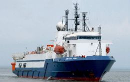 The 2.400 tons R/V Reflect Aries seismic survey vessel 