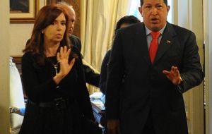 The two presidents at Casa Rosada 