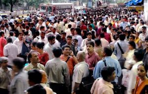 Mumbai on a busy day: millions and millions  