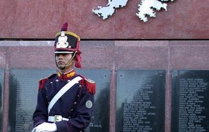 The Malvinas memorial in Buenos Aires 