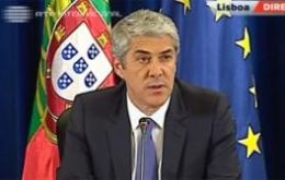 Prime Minister Jose Sócrates in his televised statement