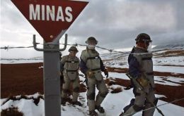 The Punta Arenas battalion is responsible for the upkeep of mine field fences and signalling  