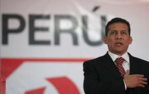 The radical turned pro-business former Army officer Ollanta Humala 