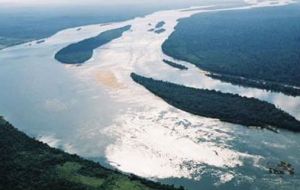The Belo Monte dam once finished will be world’s third largest. Xingu River.