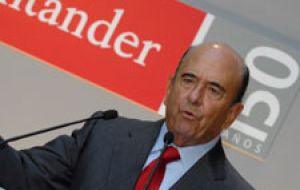 Chairman Emilio Botín: “the enormous benefits of geographic diversification”.